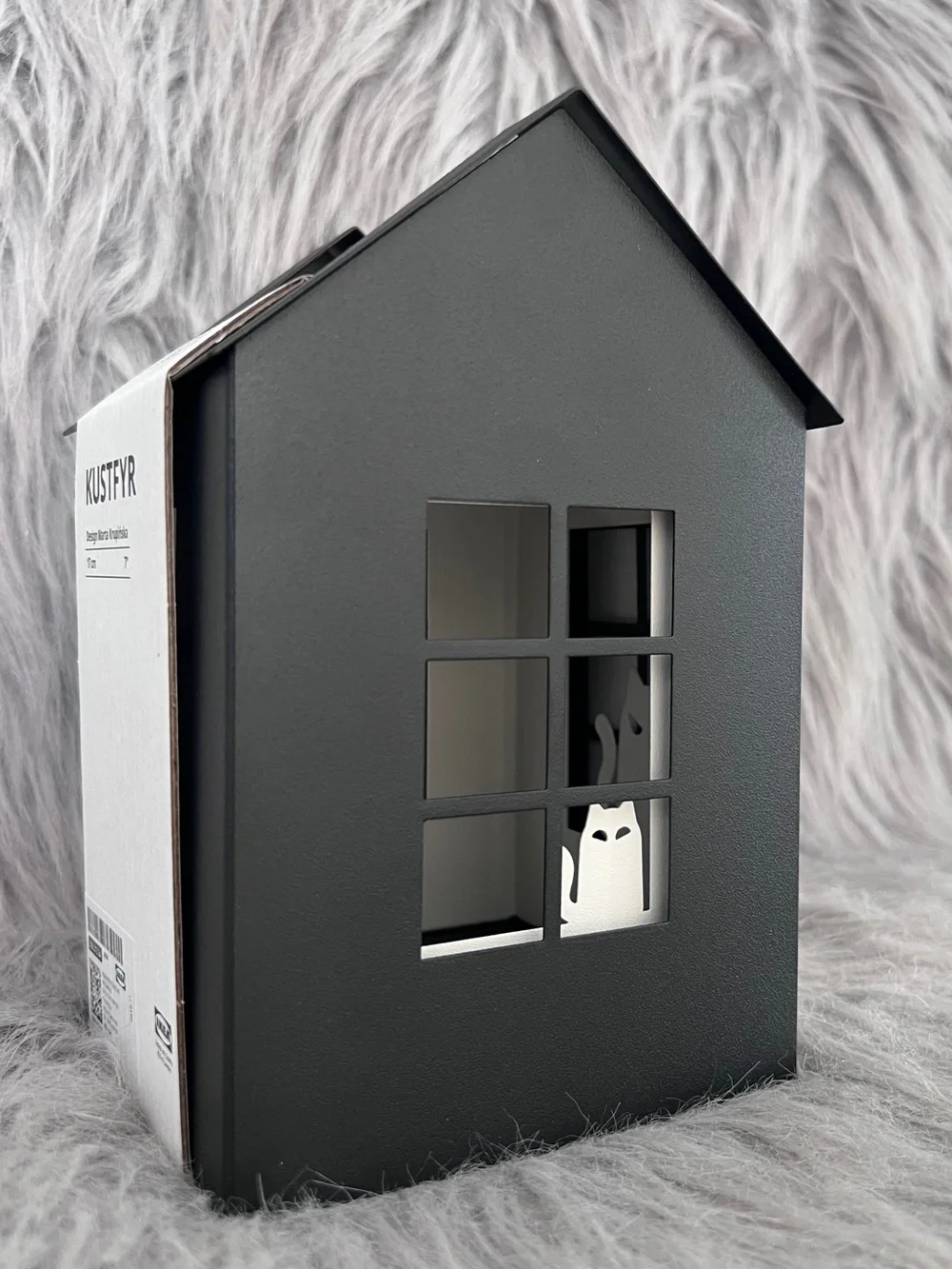Ghost, Cat, Bat Tea Light Holder - Black & White - NWT - IKEA Kustfyr